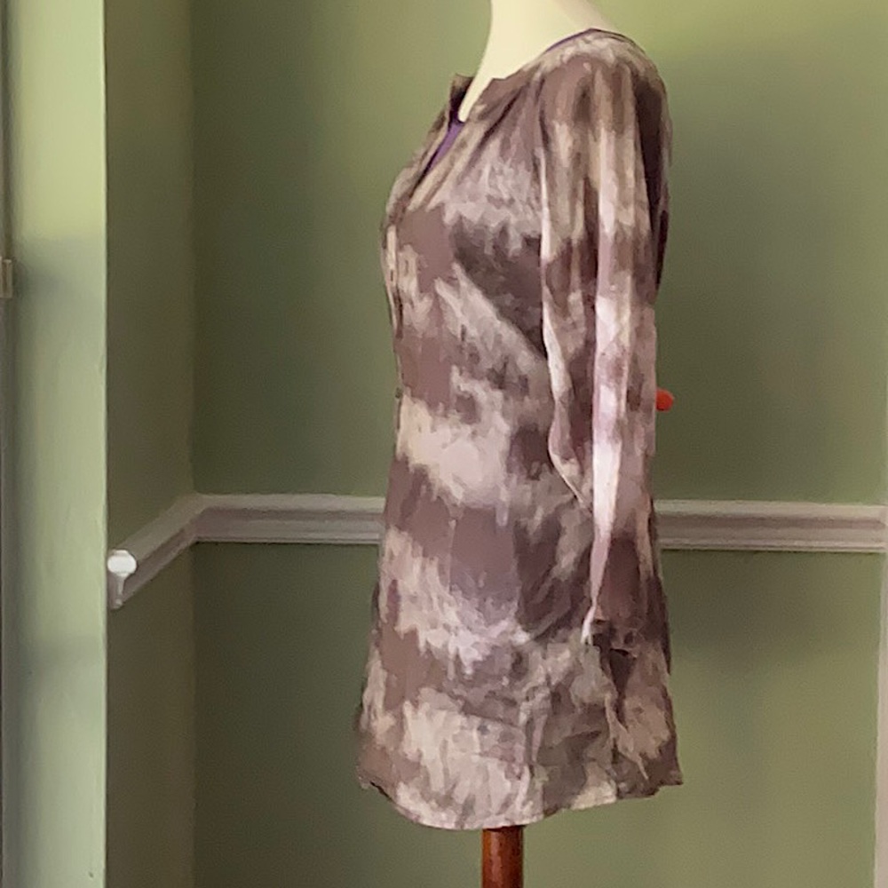 ColdWater Creek Sheer XL(18) Tunic Top W/XL Purple Tank Top - Picture 3 of 11